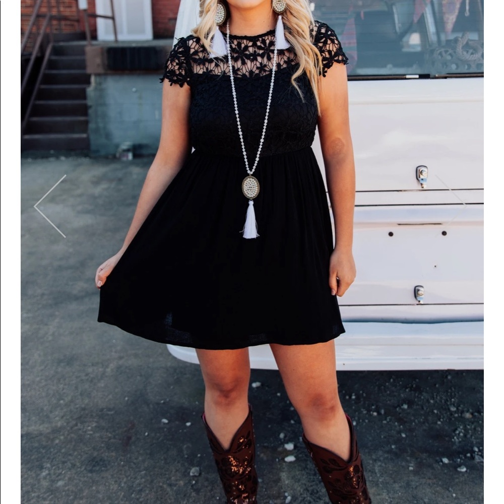 Summer Nights Black Dress - Southern Fried Chics